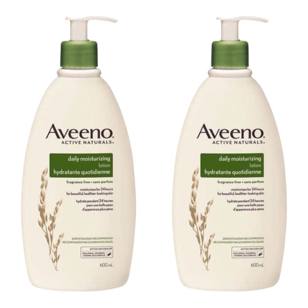 AVEENO DAILY MOISTURIZING LOTION 600ML X2 - BRAND NEW